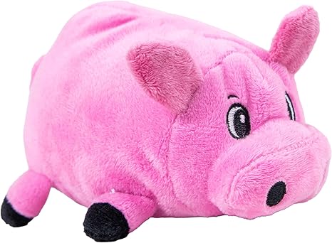 Pig Plush Squeaky Dog Toy, Small